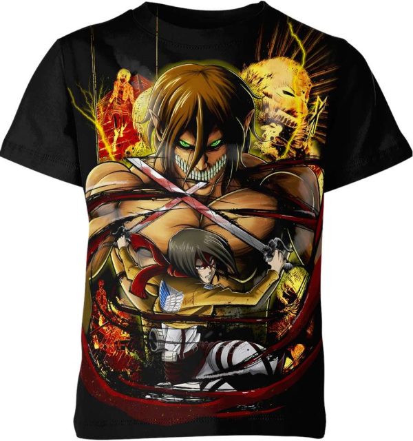 Mikasa And Eren Attack On Titan Shirt Jezsport.com