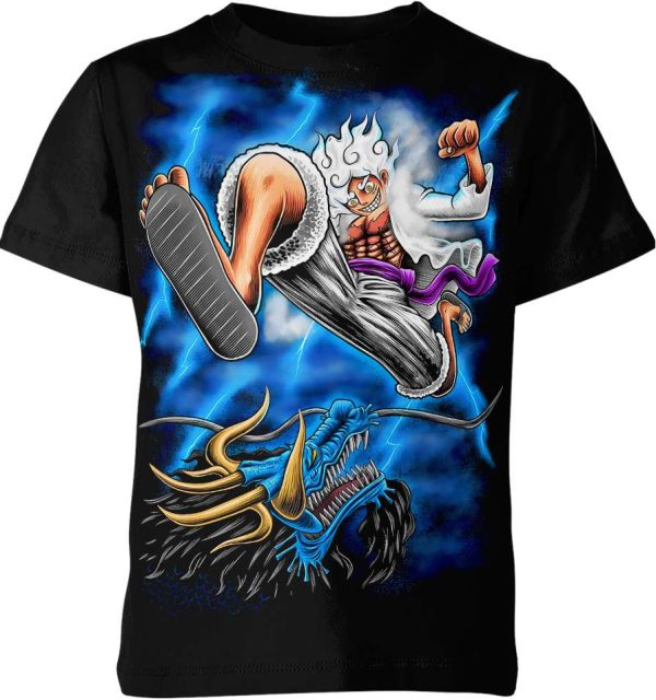 Luffy Gear 5 Vs Kaido From One Piece Shirt Jezsport.com