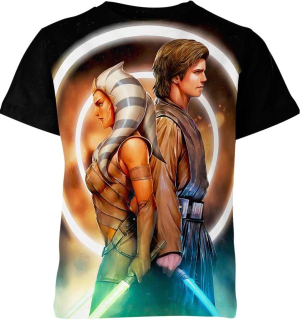 Anakin Skywalker And Ahsoka Tano From Star Wars Shirt Jezsport.com