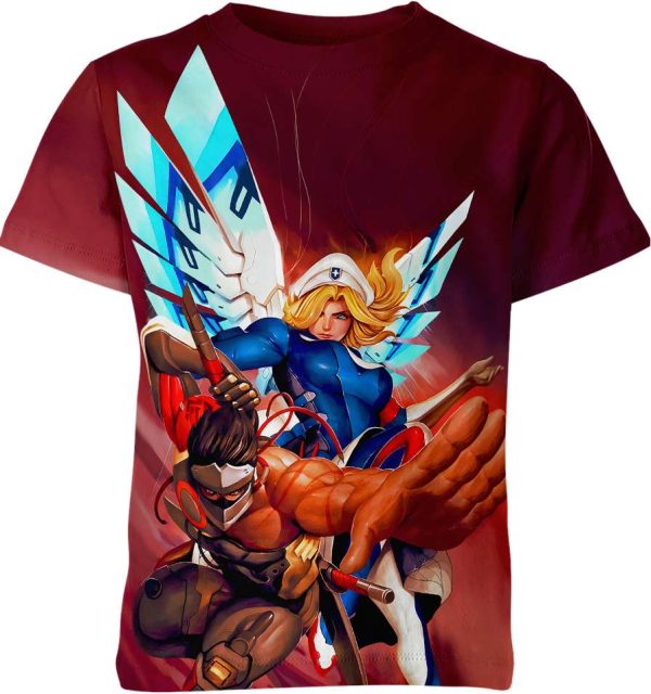 Genji And Mercy From Overwatch Shirt Jezsport.com