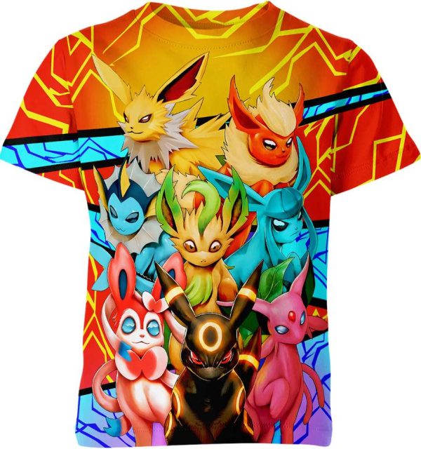 Eevee Evolution From Pokemon Shirt Jezsport.com