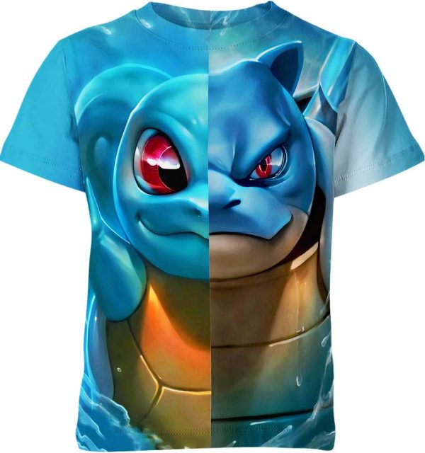 Squirtle X Blastoise From Pokemon Shirt Jezsport.com