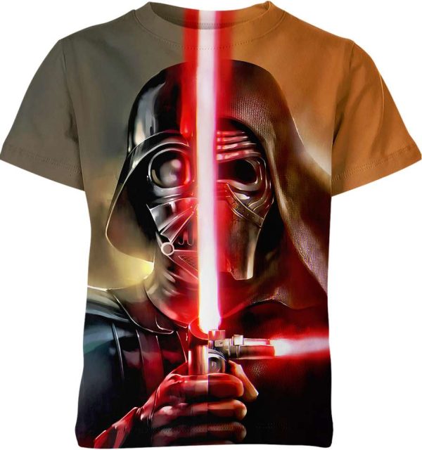 Kylo Ren And Darth Vader From Star Wars Shirt Jezsport.com