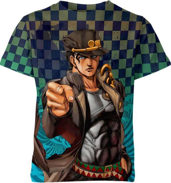 Jotaro Kujo From Jojo'S Bizarre Adventure Shirt Jezsport.com