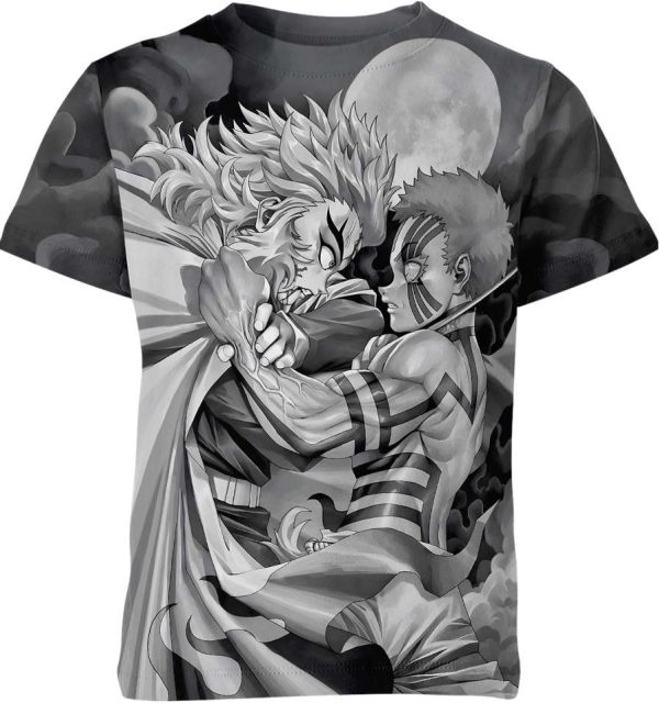 Rengoku Vs Akaza From Demon Slayer Shirt Jezsport.com