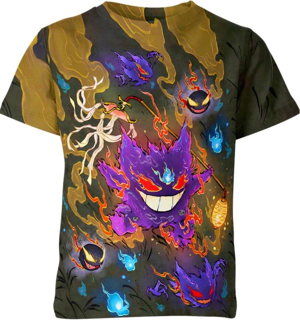 Gengar Haunter Gatsly from Pokemon Shirt Jezsport.com