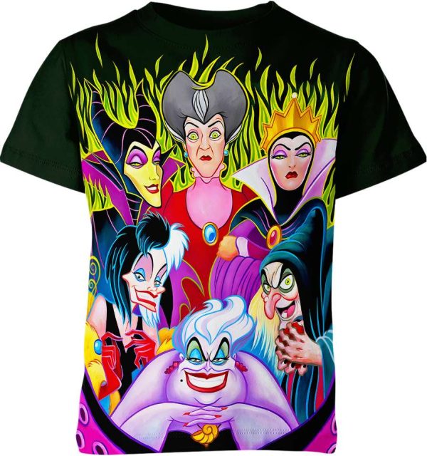 Disney Female Villains Shirt Jezsport.com