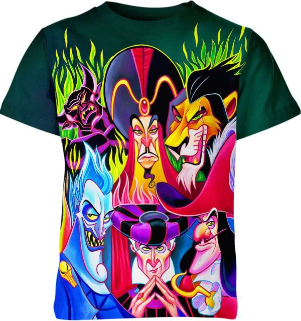 Disney Male Villains Shirt Jezsport.com