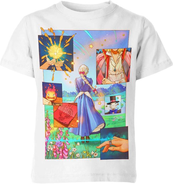 Howl's Moving Castle from Studio Ghibli Shirt Jezsport.com