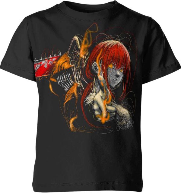 Makima and Chainsaw Devil from Chainsaw Man Shirt Jezsport.com