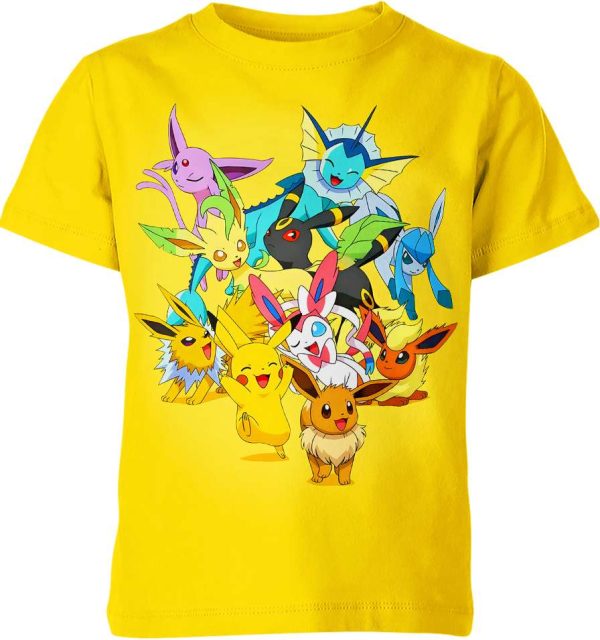 Eevee X Pikachu From Pokemon Shirt Jezsport.com