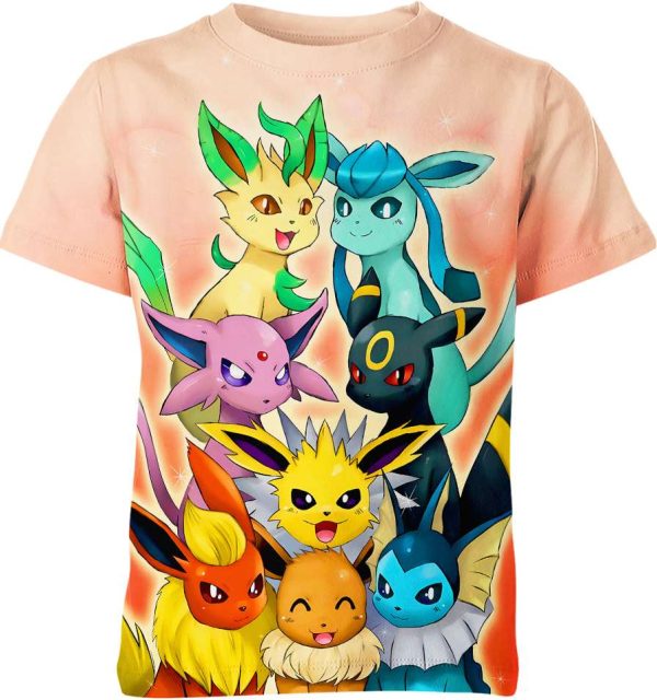 Eevee Evolutions From Pokemon Shirt Jezsport.com