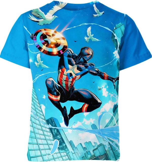 Spider Man X Captain America Shirt Jezsport.com