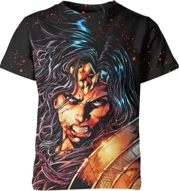 Wonder Woman Shirt, DC Comics Shirt, 3D Printing T-Shirts Jezsport.com