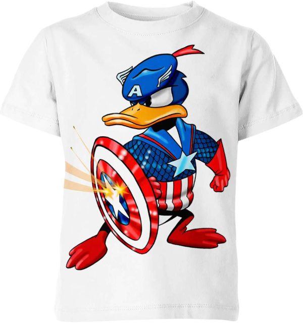 Captain America X Daffy Duck Shirt Jezsport.com