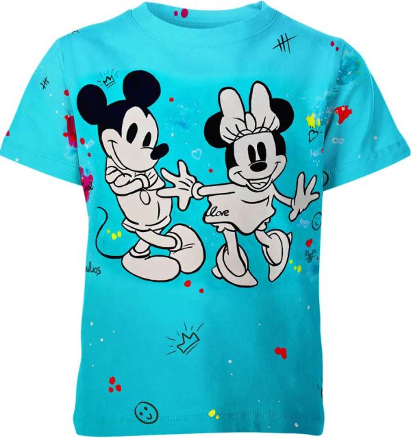 Mickey Mouse x Minnie Mouse Shirt Jezsport.com