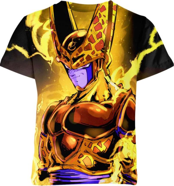 Golden Cell From Dragon Ball Z Shirt Jezsport.com