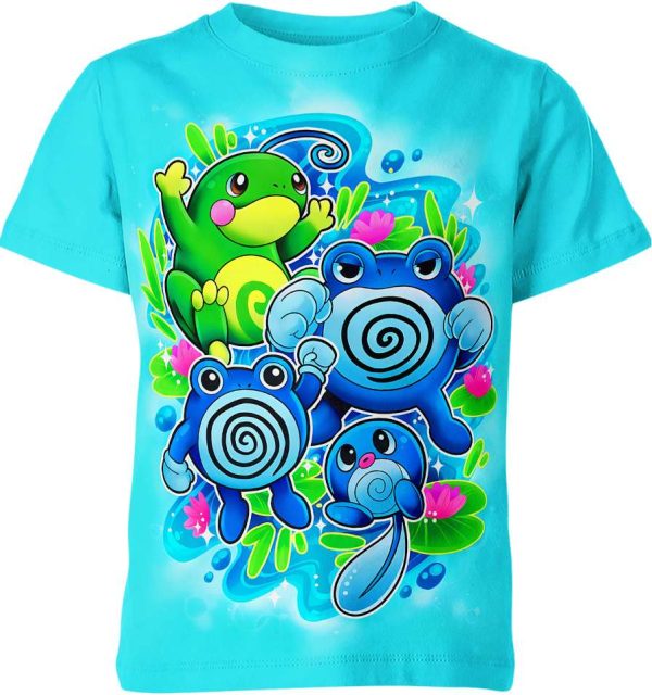 Poliwag Poliwrath Politoed From Pokemon Shirt Jezsport.com