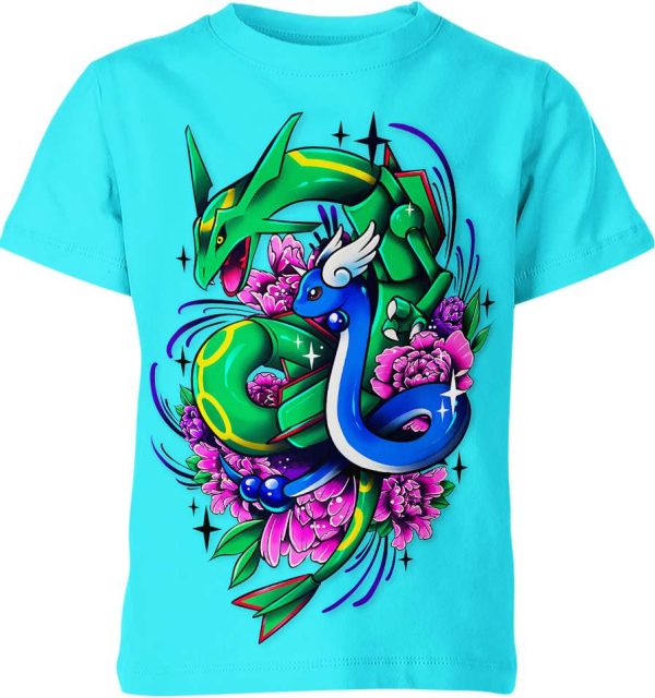 Dragonair Rayquaza From Pokemon Shirt Jezsport.com