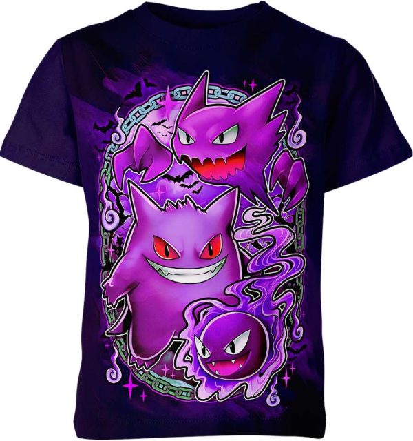 Gengar Haunter Gatsly From Pokemon Shirt Jezsport.com