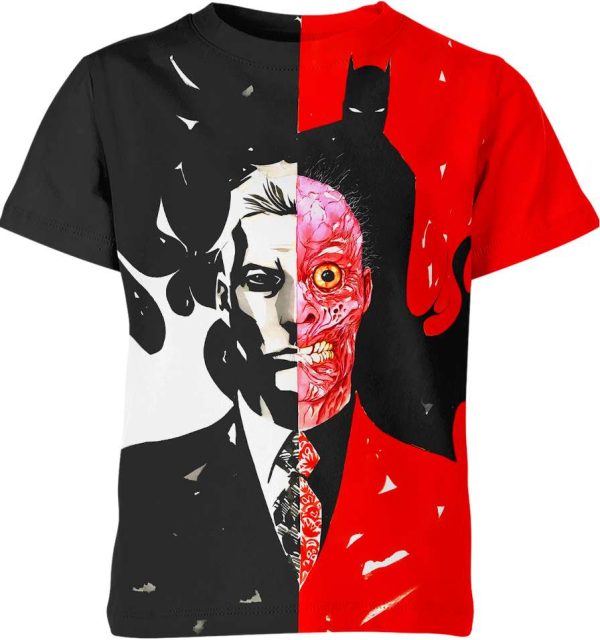 Batman Vs 2 Face Shirt Jezsport.com