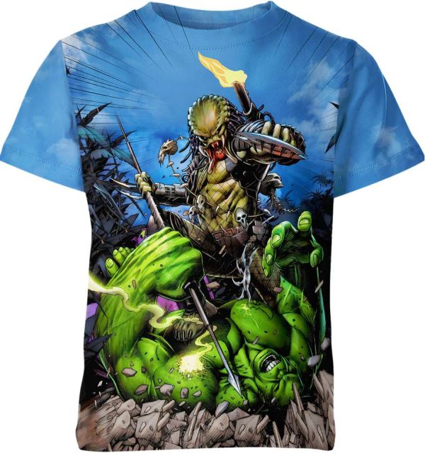 Predator Vs Hulk Shirt Jezsport.com