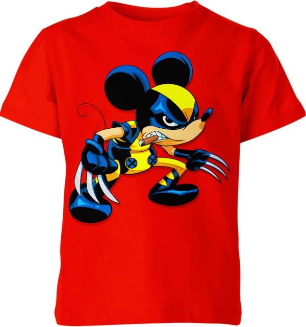 Mickey Mouse X Wolverine Shirt Jezsport.com