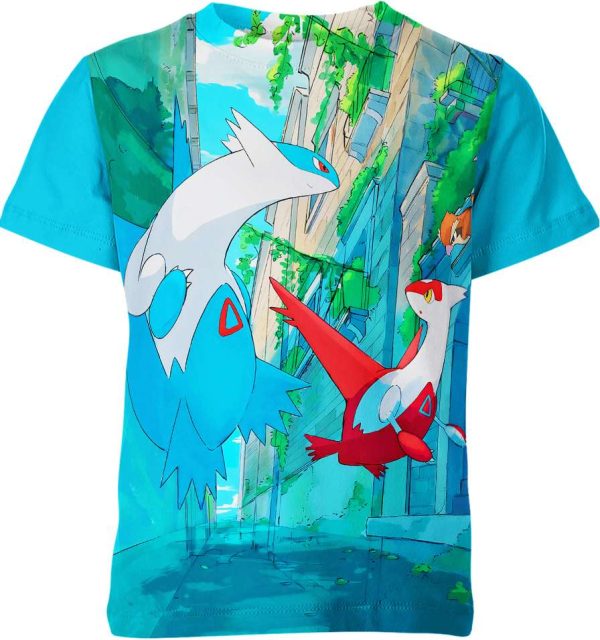 Latias Latios Pidgey From Pokemon Shirt Jezsport.com