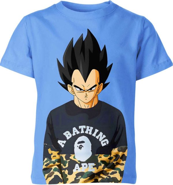 Vegeta From Dragon Ball Z A Bathing Ape Shirt Jezsport.com