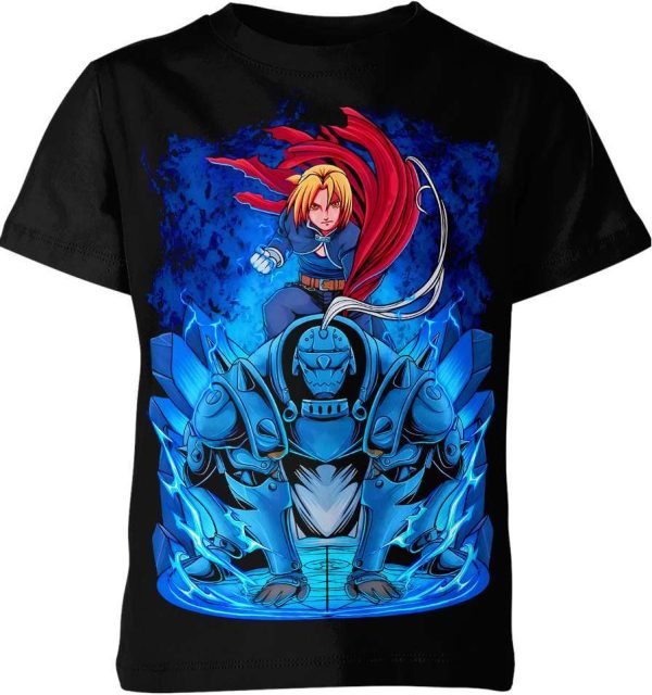 Edward And Alphonse Elric From Fullmetal Alchemist Shirt Jezsport.com