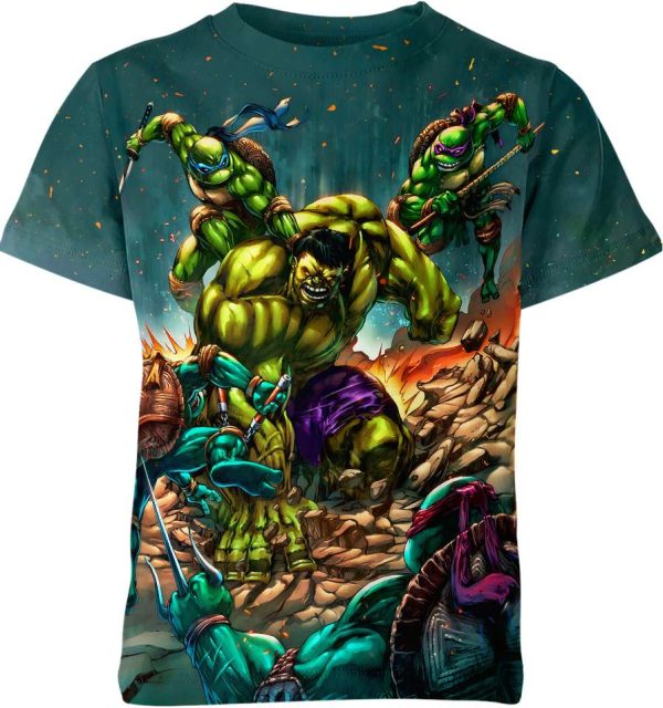 Hulk Vs Teenage Mutant Ninja Turtles Shirt Jezsport.com