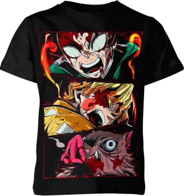 Tanjiro Zenitsu Inosuke From Demon Slayer Shirt Jezsport.com