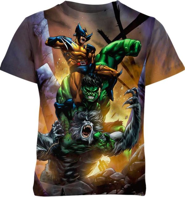 Wolverine X Hulk X Wendigo Shirt Jezsport.com