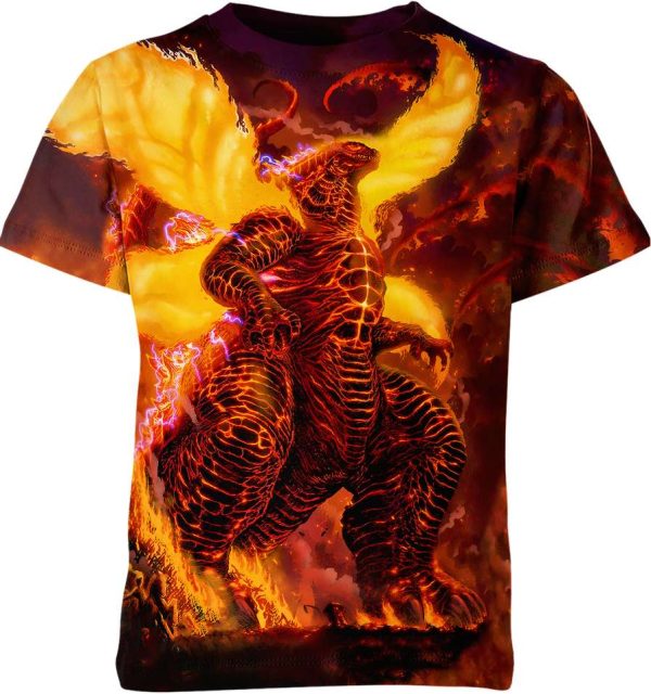 Burning Godzilla Shirt Jezsport.com