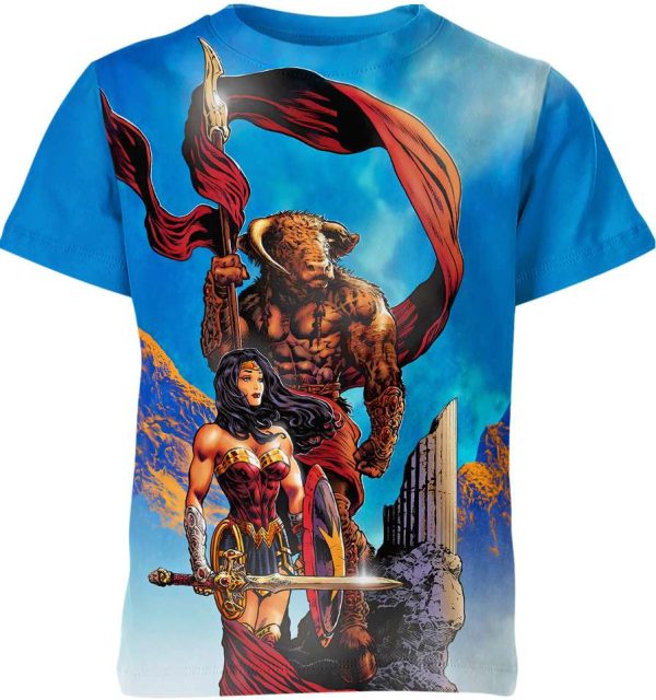 Wonder Woman Shirt, DC Comics Shirt, 3D Printing T-Shirts Jezsport.com