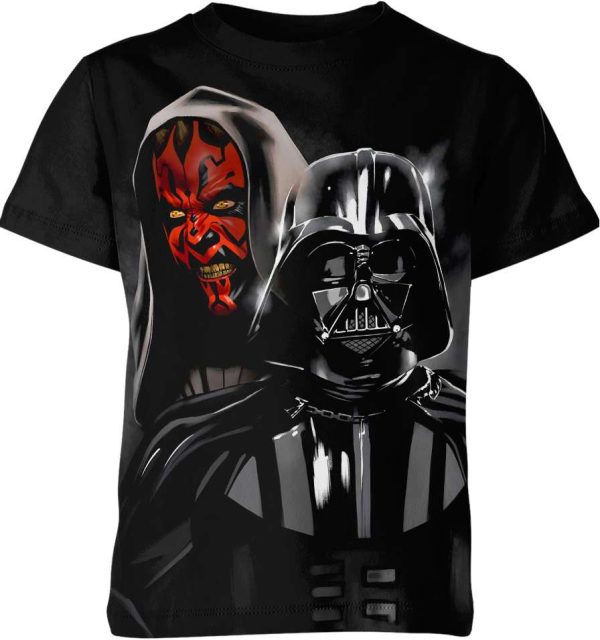 Darth Maul Vs Darth Vader From Starwars Shirt Jezsport.com