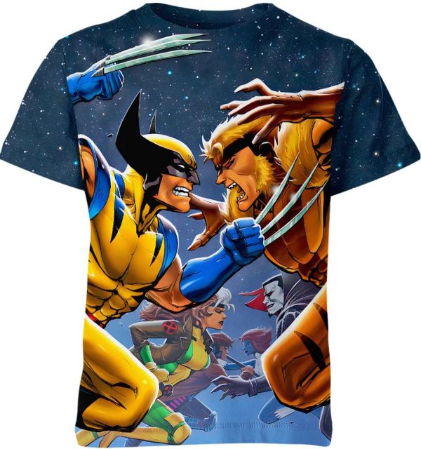 Wolverine Vs Sabretooth Shirt Jezsport.com