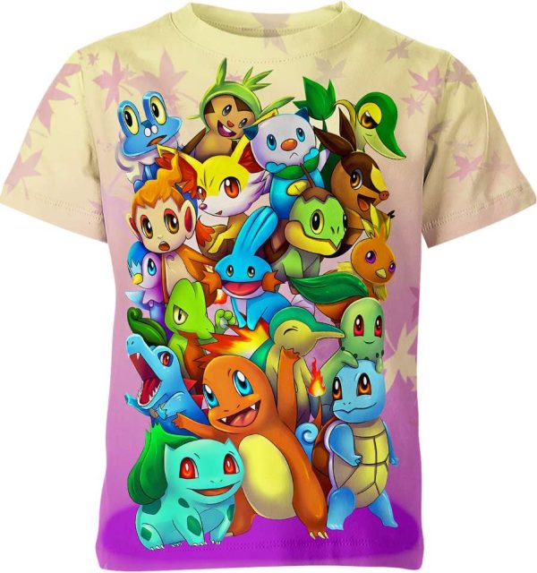 Pokemon The Starters Shirt Jezsport.com