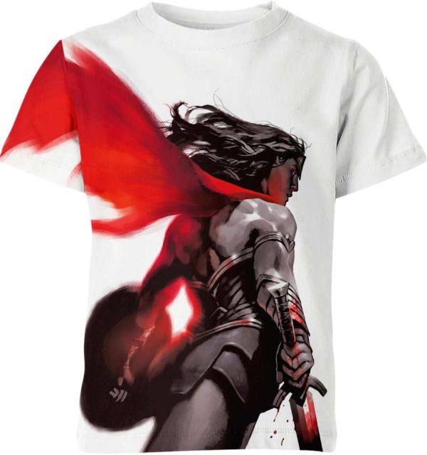 Wonder Woman Shirt, DC Comics Shirt, 3D Printing T-Shirts Jezsport.com