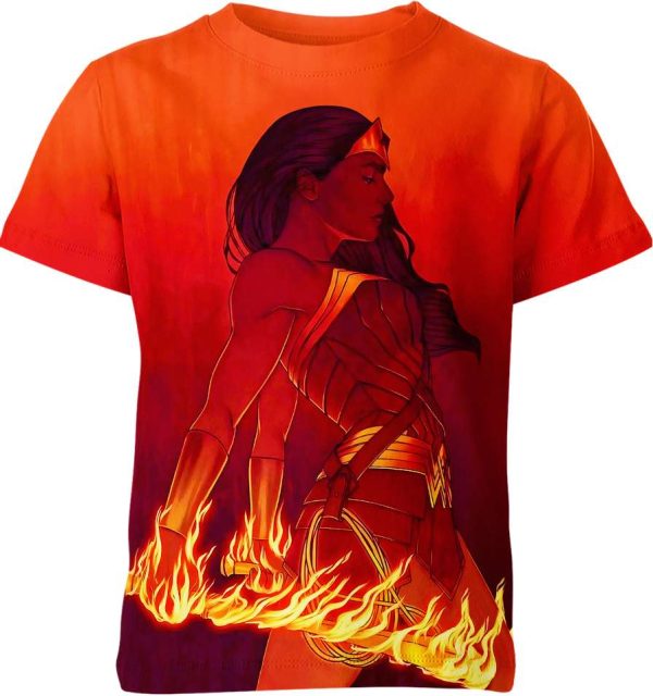 Wonder Woman Shirt, DC Comics Shirt, 3D Printing T-Shirts Jezsport.com