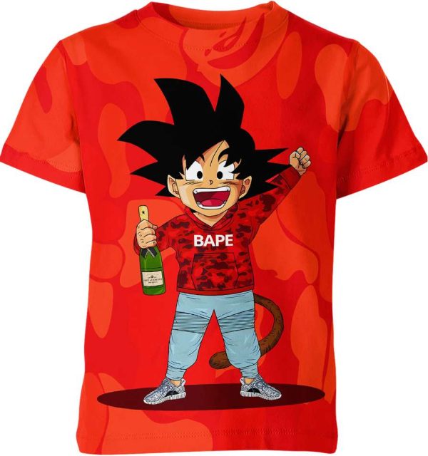 Goku X Bape X Yeezy Boost Shirt Jezsport.com