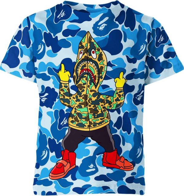 The Simpsons X Rap X Bape Shirt Jezsport.com