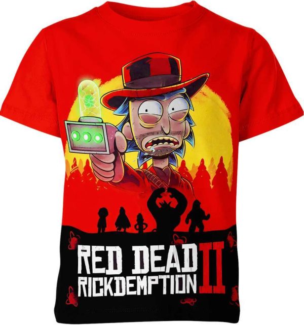 Rick And Morty X Red Dead Redemption Shirt Jezsport.com