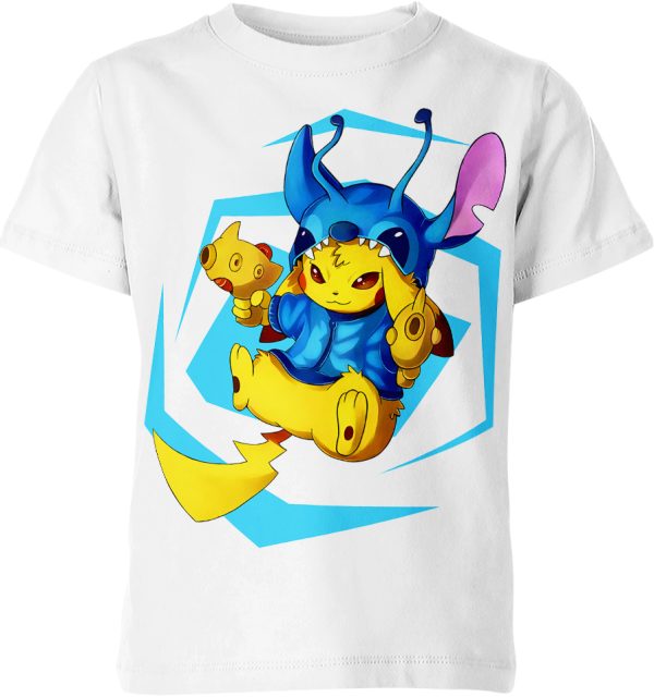 Pikachu X Sticth Shirt Jezsport.com