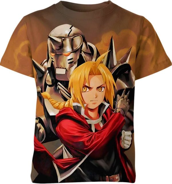 Edward And Alphonse Elric From Fullmetal Alchemist Shirt Jezsport.com