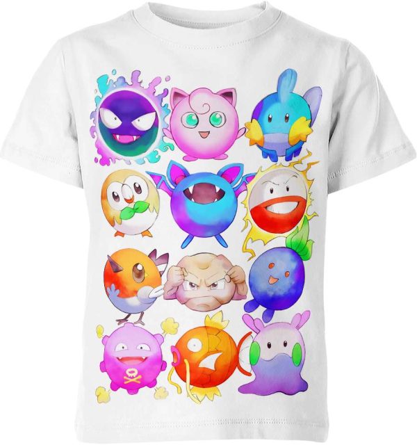 Rounded Pokemon Shirt Jezsport.com