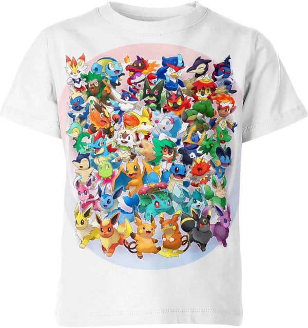 Evolution Starter Fusions Pokemon Shirt Jezsport.com