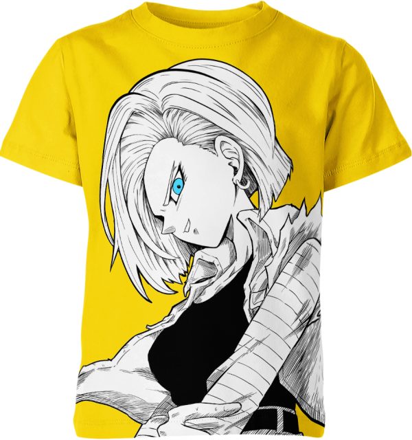 Android 18 From Dragon Ball Z Shirt Jezsport.com