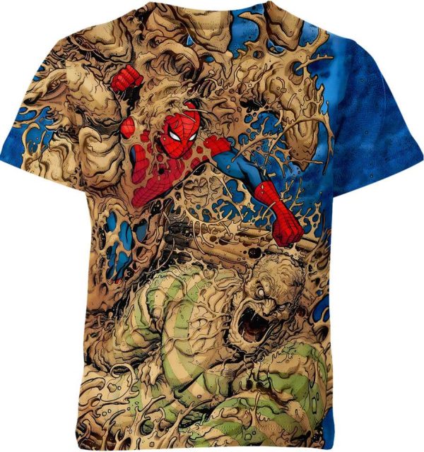 Sandman Vs Spider Man Shirt Jezsport.com