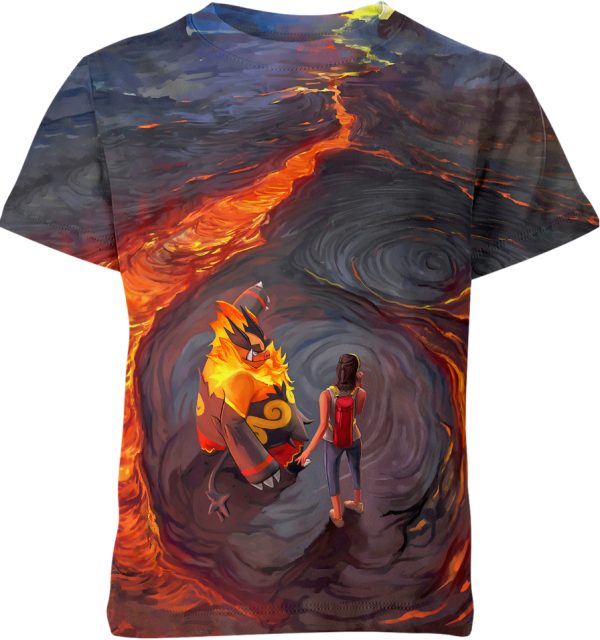 Lava And Emboar From Pokemon Shirt Jezsport.com